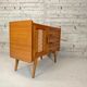 Buffet vintage bois et rotin