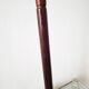 Rosewood mid century floor lamp with rattan shade, Sweden 1960s