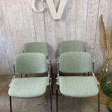 Series of 4 chairs by Giancarlo Piretti, Castelli 70