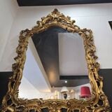 Large golden rockery mirror