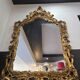 Large golden rocaille mirror