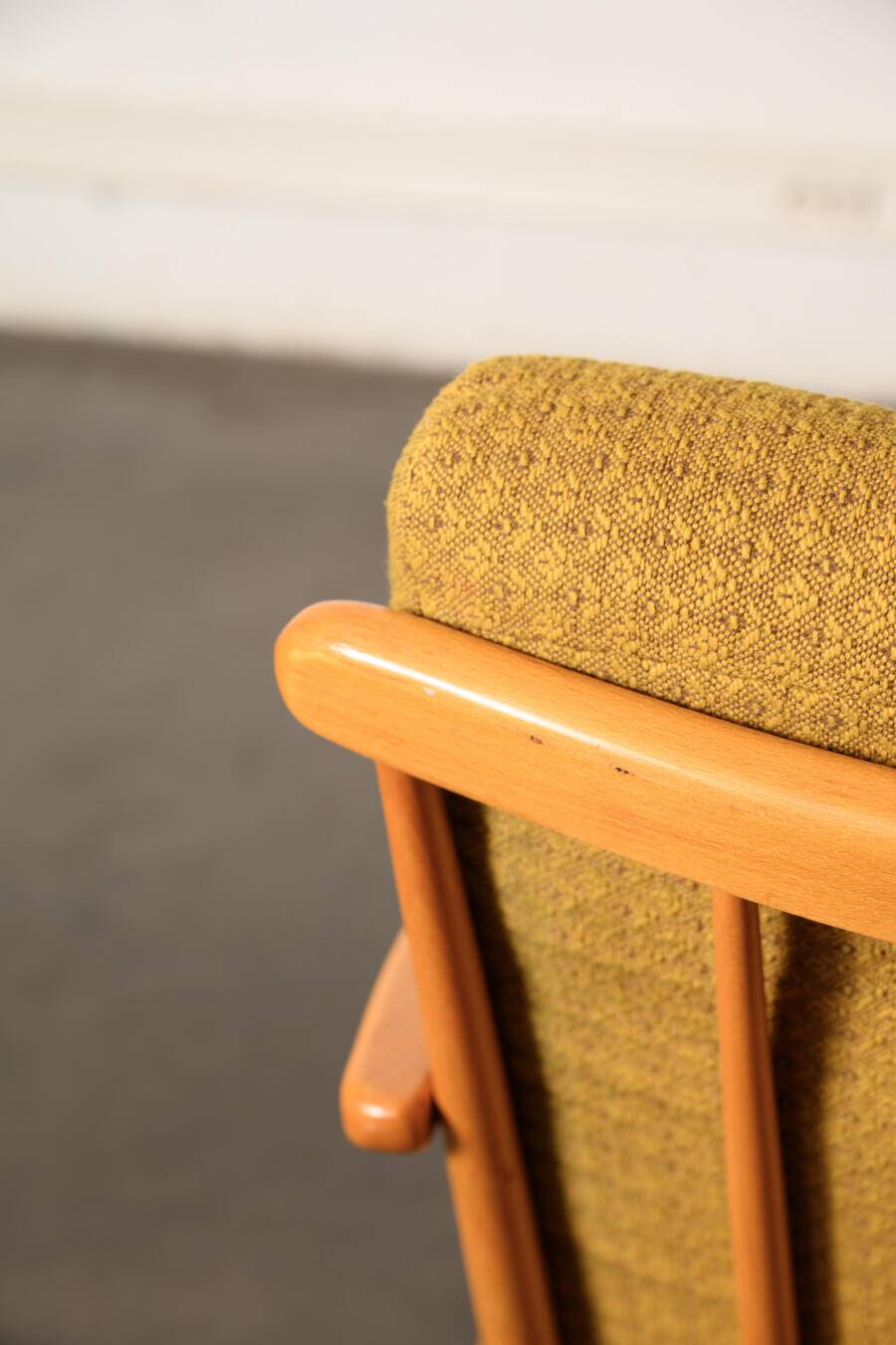 Boomerang armchair, original fabric