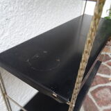 Metal thong wall shelf