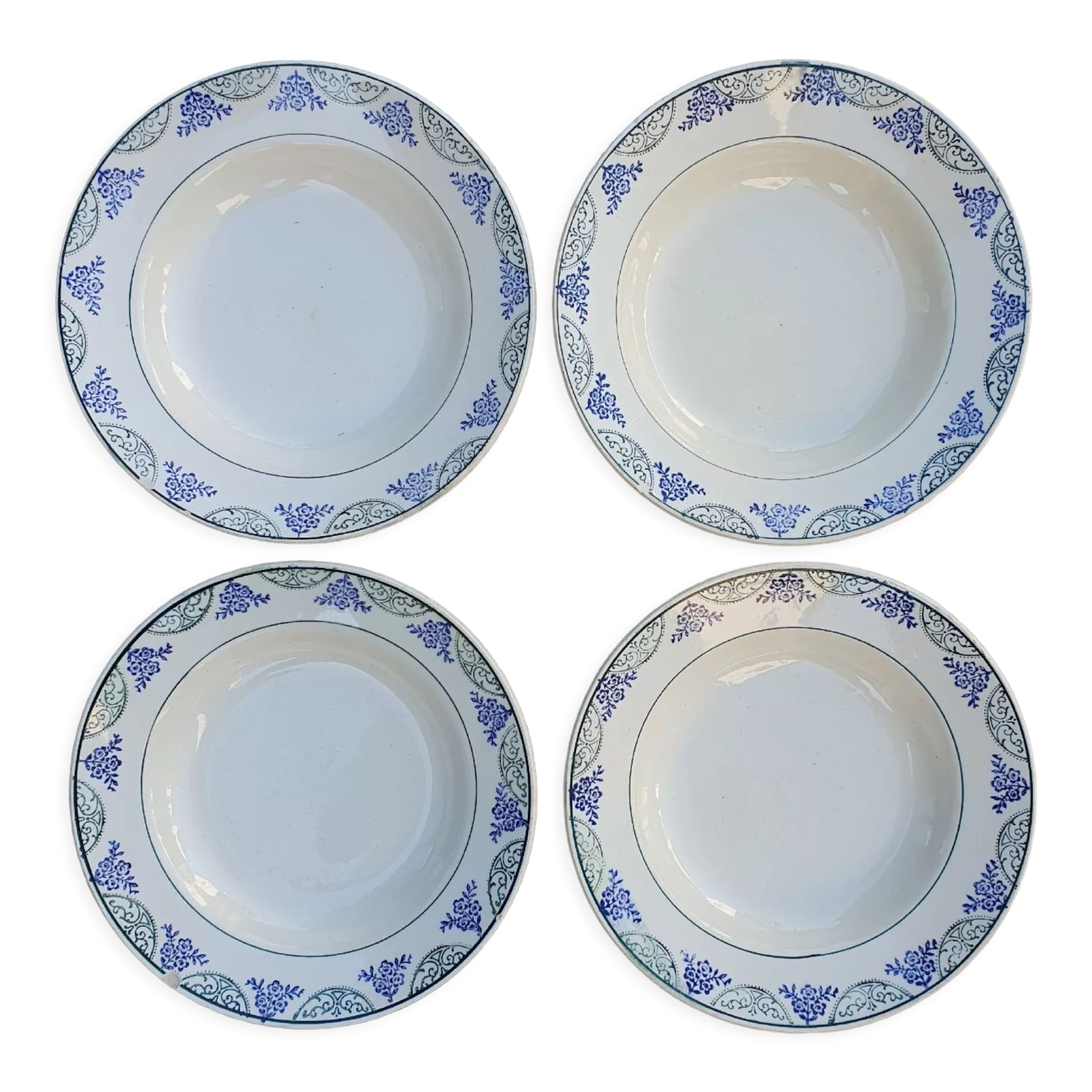 4 plates Hamage & Moulin des Loups