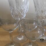Lot of 12 crystal glasses