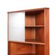 Vintage Danish teak corner cabinet with display case, 1960s