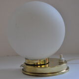 Brass lamp 50s opaline