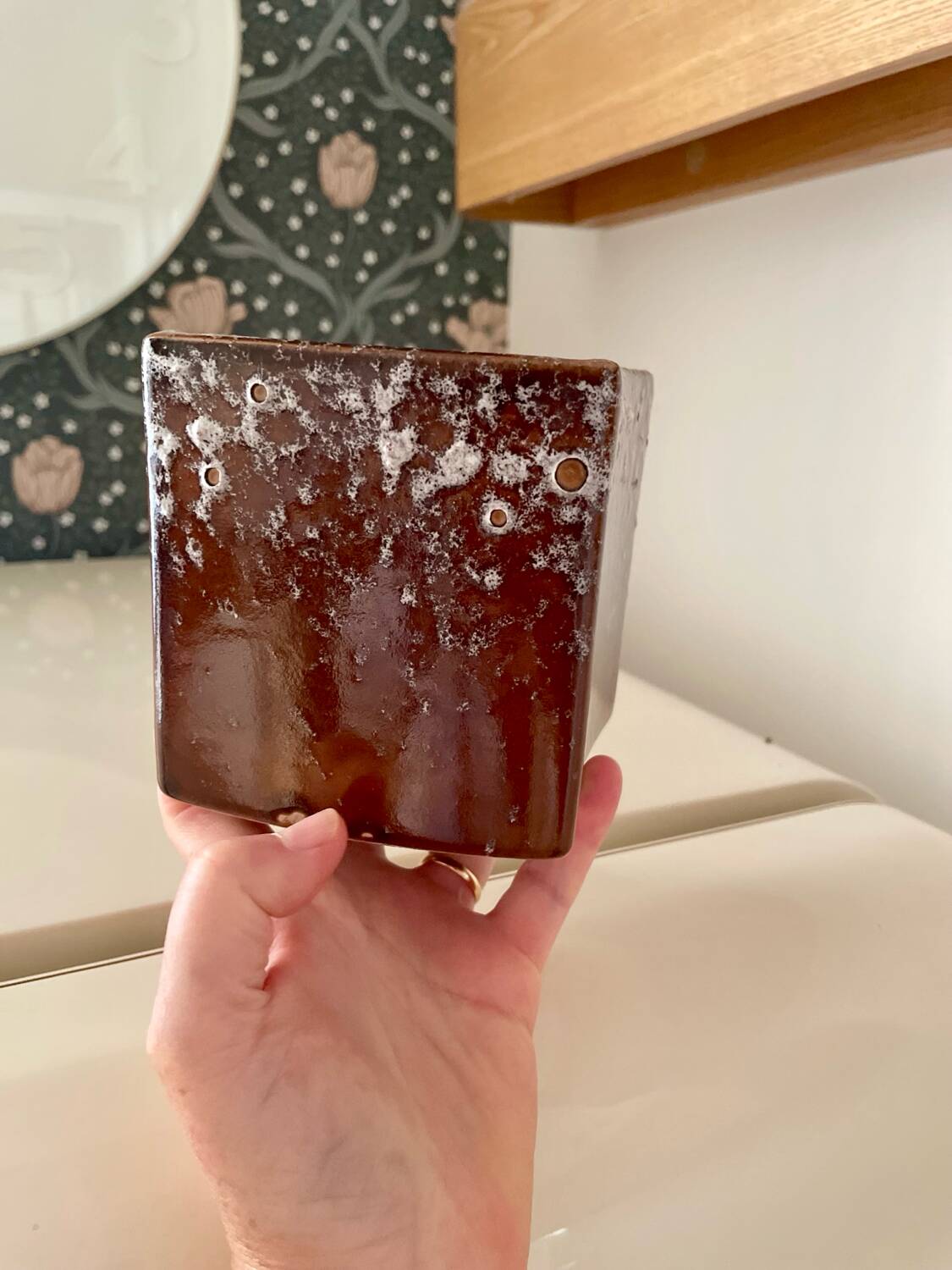 Vintage Fat Lava numbered planter