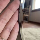 Large vintage beveled mirror