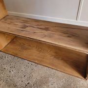 Wooden wall shelf