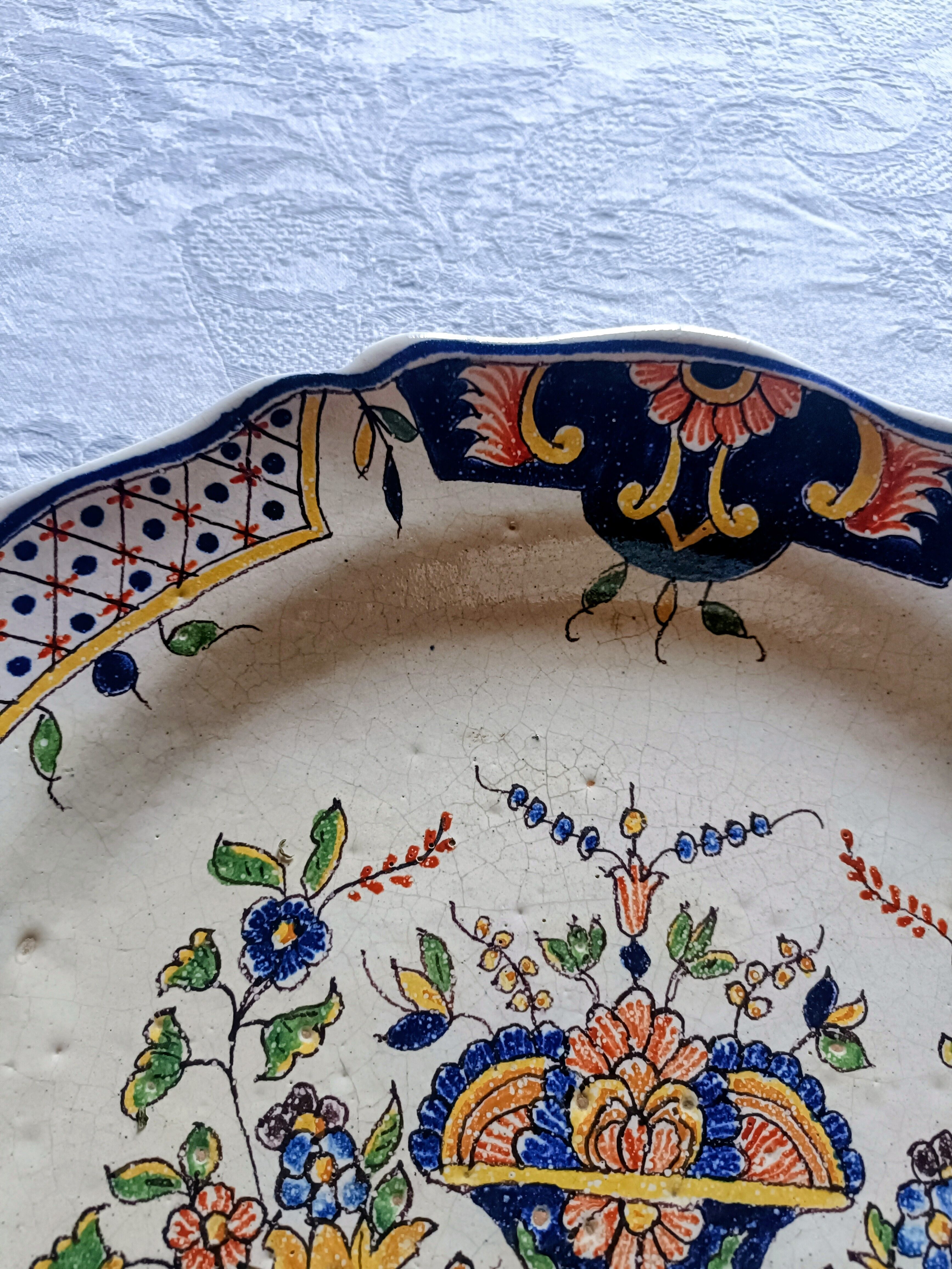 Round plate Malicorne Pouplard Béatrix