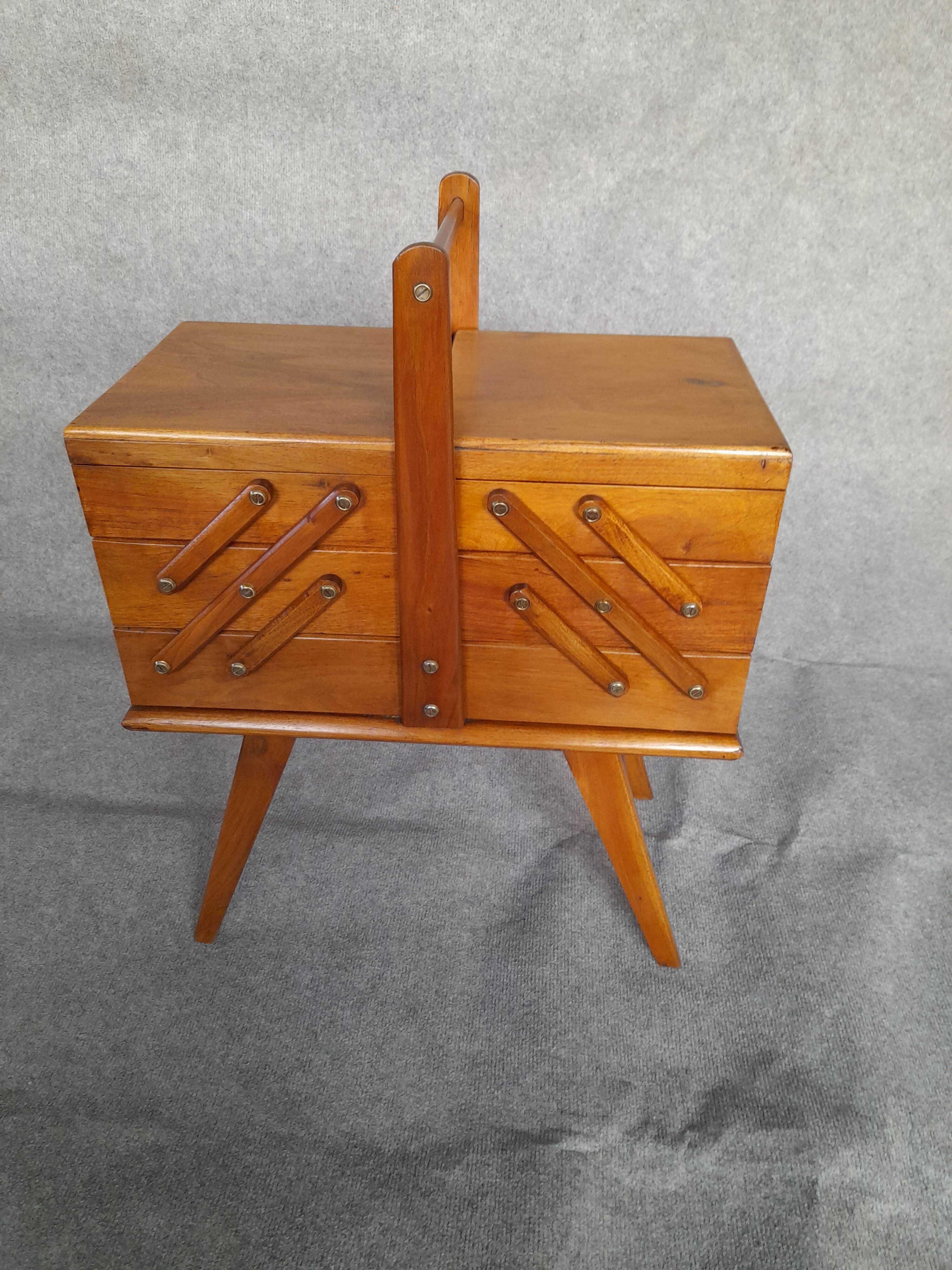 Vintage solid walnut worker