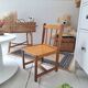 Chaise enfant en bois vintage
