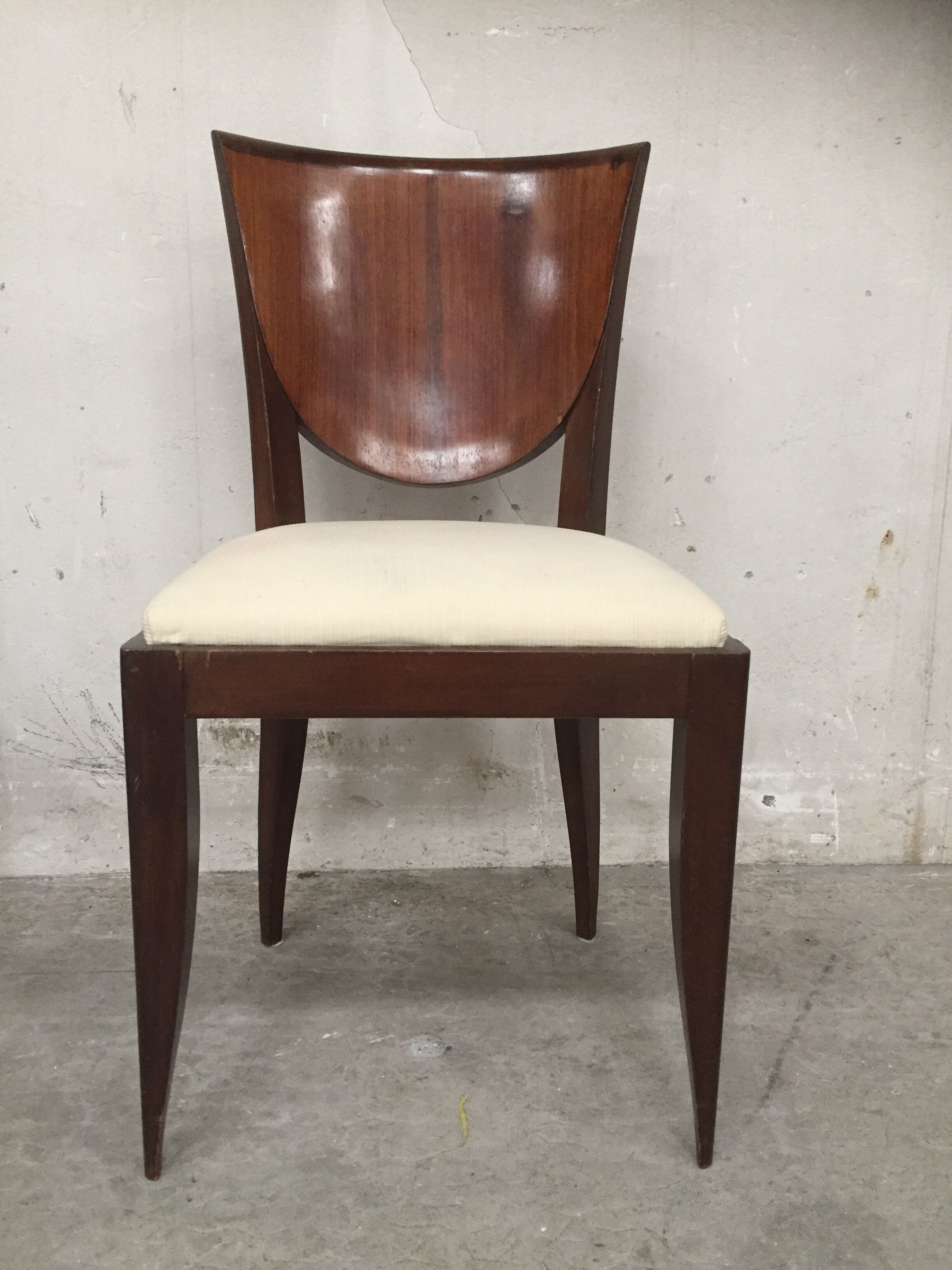 Set table and 6 chairs art deco