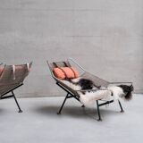 Paire de chaises longues originales Hans Wegner Flag Drisse pour Getama