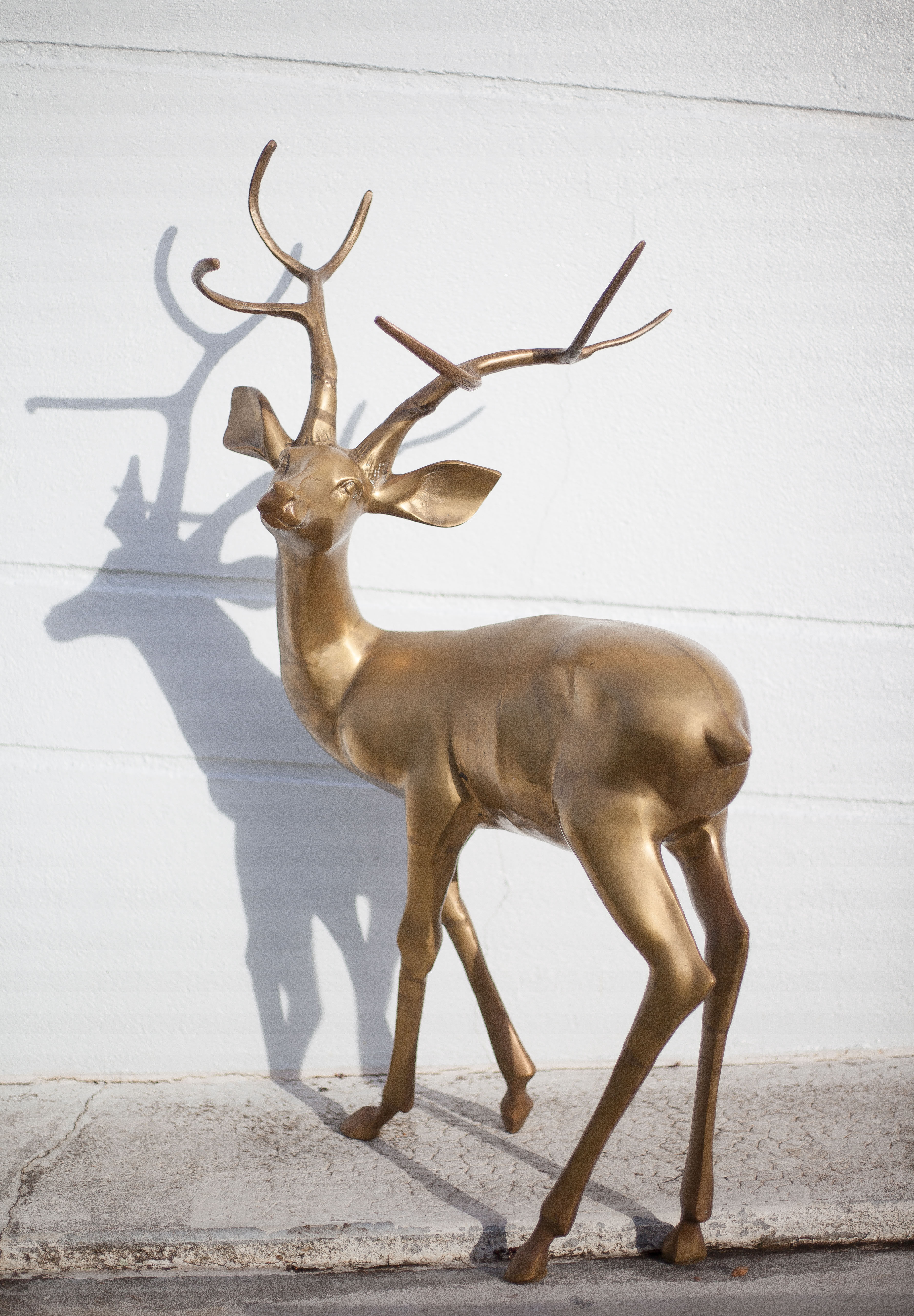 Cerf laiton vintage xxl