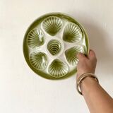 Set of 10 Moulin de Loups oyster plates