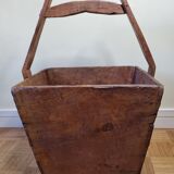 Old wooden rice or tea basket