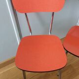 Chairs in formica and chrome metal