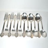 Table cutlery 19th regency style by Christofle
