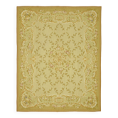 Handmade European Vintage Aubusson Kilim 239 cm x 300 cm