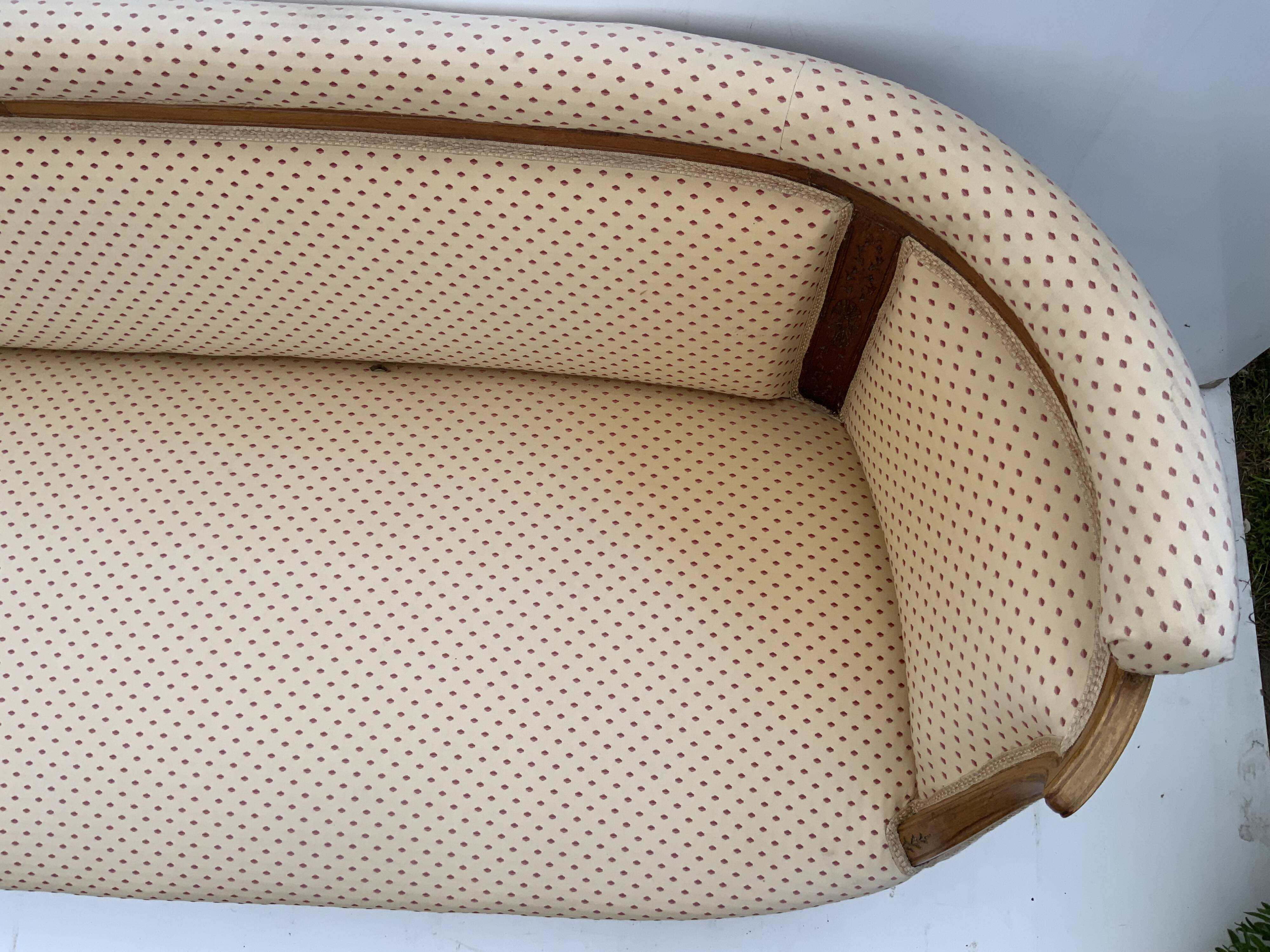 Antique Swedish sofa 3 seater late 1800s