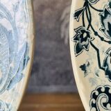 Set of 2 HB & Cie ironstone soup plates