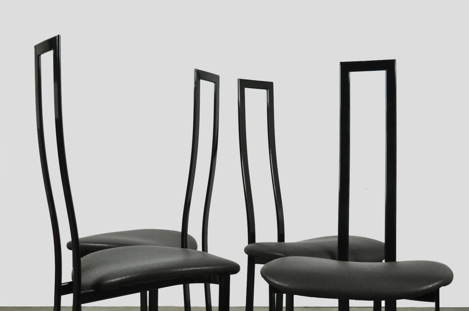 POSTMODERN Italian dining chairs, Cattelan, 1980s