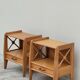 Pair of bedside table Ateliers Saint sabin oak 1950