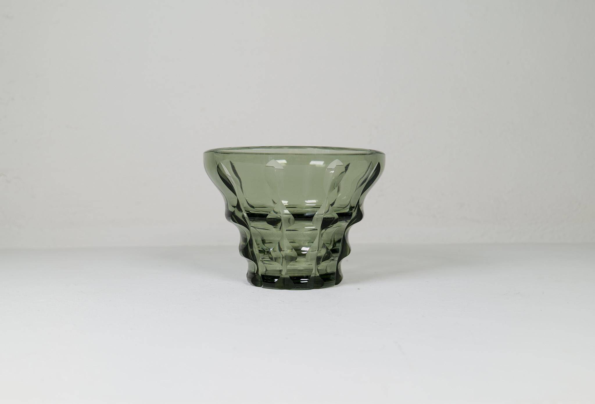 Art Deco glass bowl Sweden 1930s