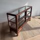Lacquered console shelf "Faux Tortoiseshell" — Chinoiserie style