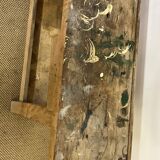 Old wooden craft workbench