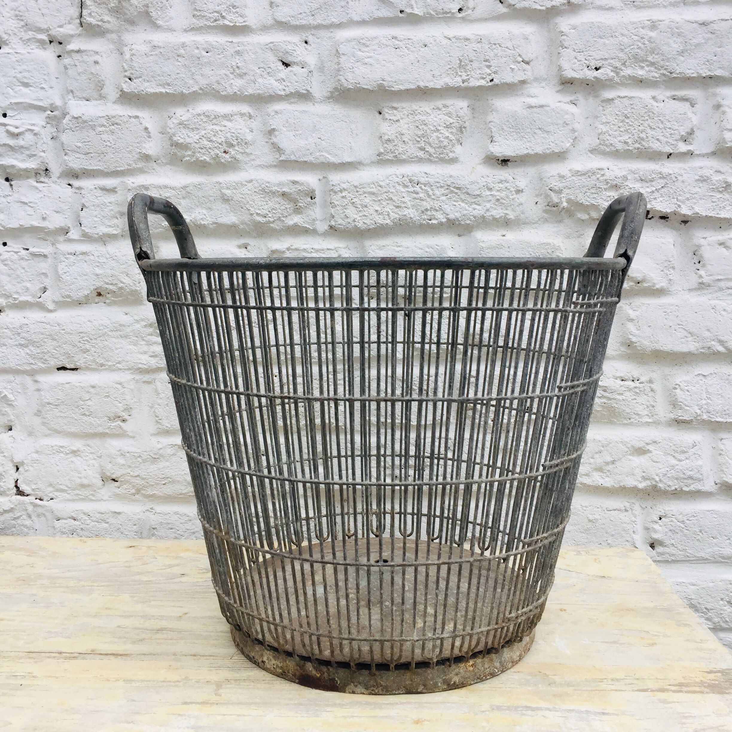 Industrial metal basket