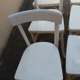 6 white Bistro chairs