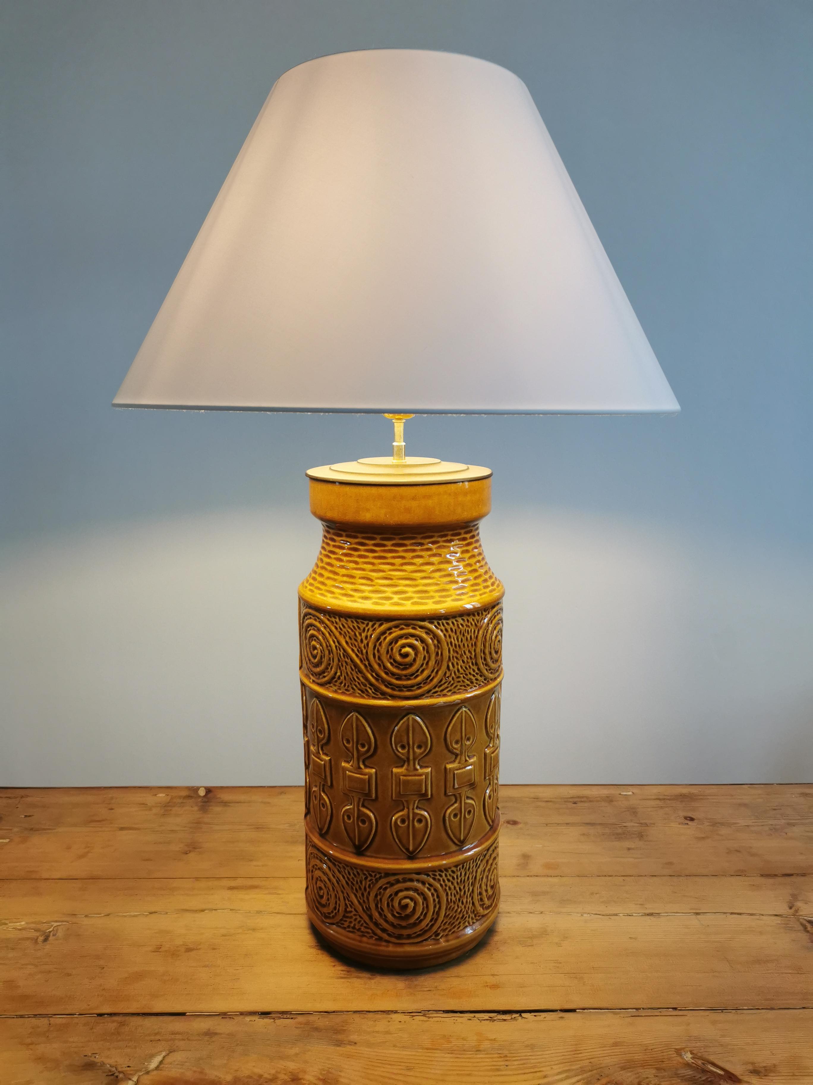Ceramic lamp Scheurich circa 50s