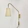 Minimalist Adjustable Swing Arm counterweight Brass Wall Light, Germany 1950