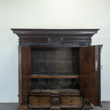 Kussenkast rosewood wardrobe from the late 17th century
