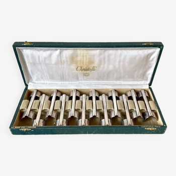 Lot de 12 porte-couteaux Christofle Arceau 1937