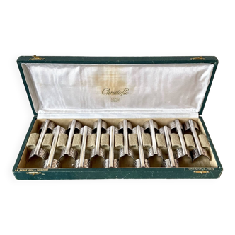 Lot de 12 porte-couteaux Christofle Arceau 1937