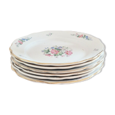 Set of 6 Digoin&Sarreguemines dessert plates