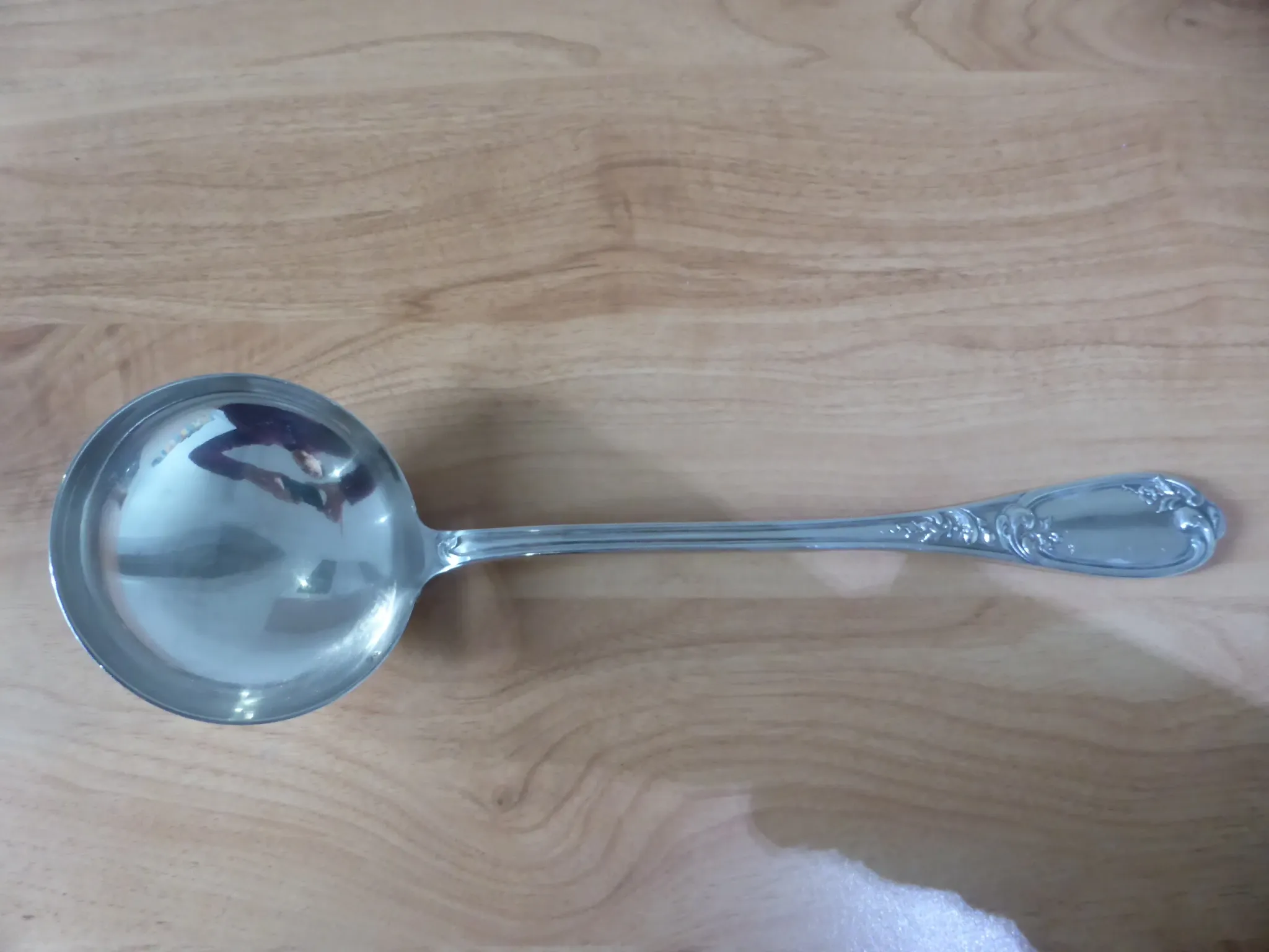 1 louche en métal argenté ercuis vintage 240549