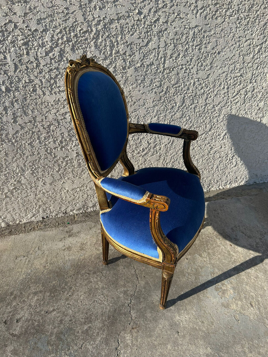 Fauteuil médaillon styl louis XVI