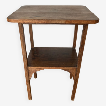 Table d'appoint sellette console années 30 bois massif ancienne vintage