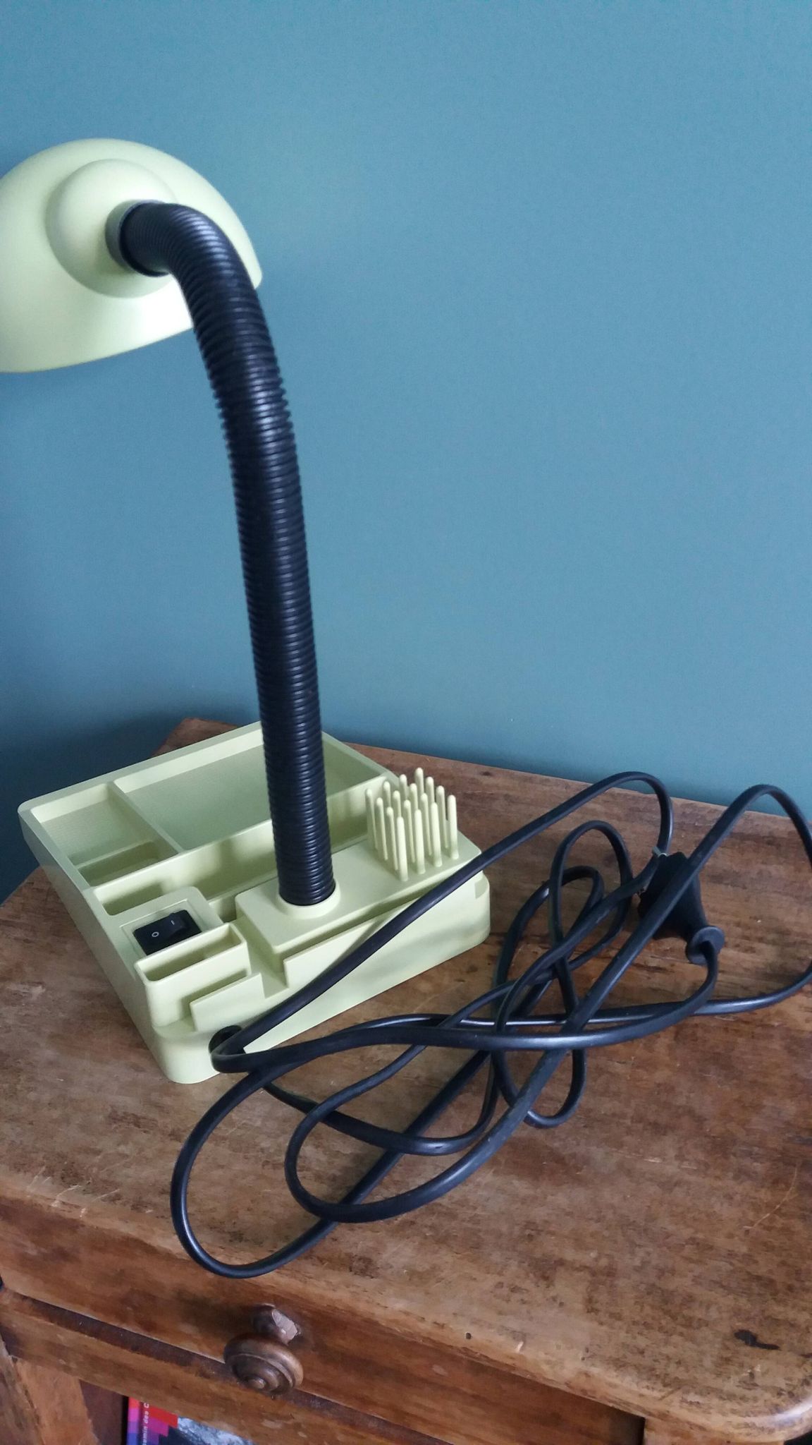 Codilem space age desk lamp in pale green