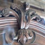Armoire bonnetiere ancienne en bois massif