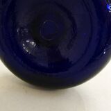 Cobalt blue "tyre" catchall in glass