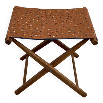 Folding stool "Scandinavian design" 1950.