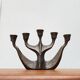 Vintage German brutalist metal candlestick by Dalbeck.