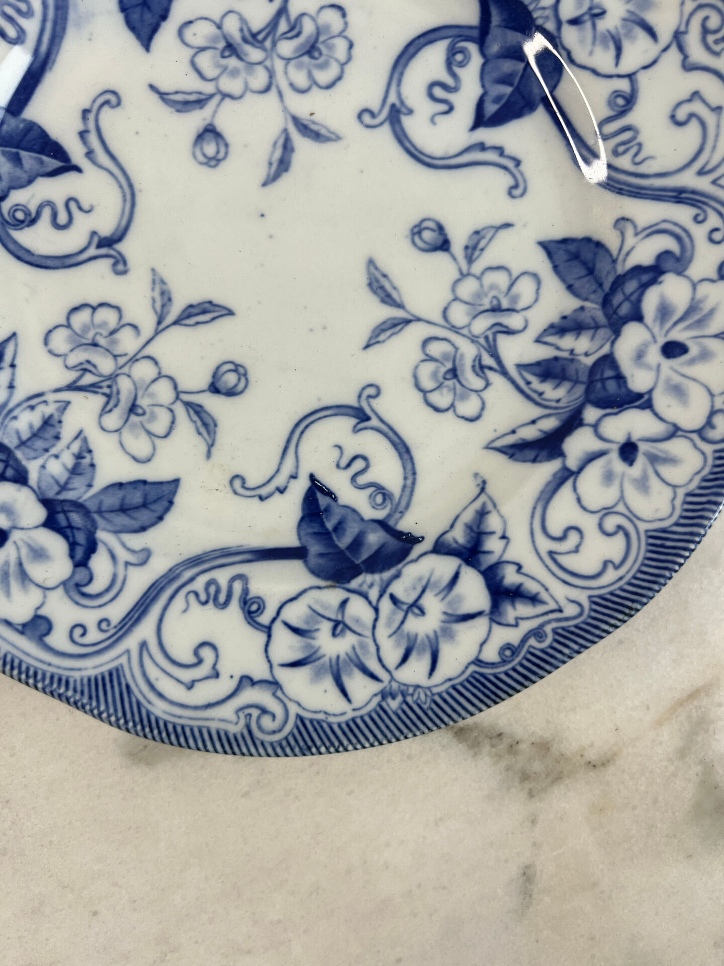 Creil Montereau Flora dessert plate