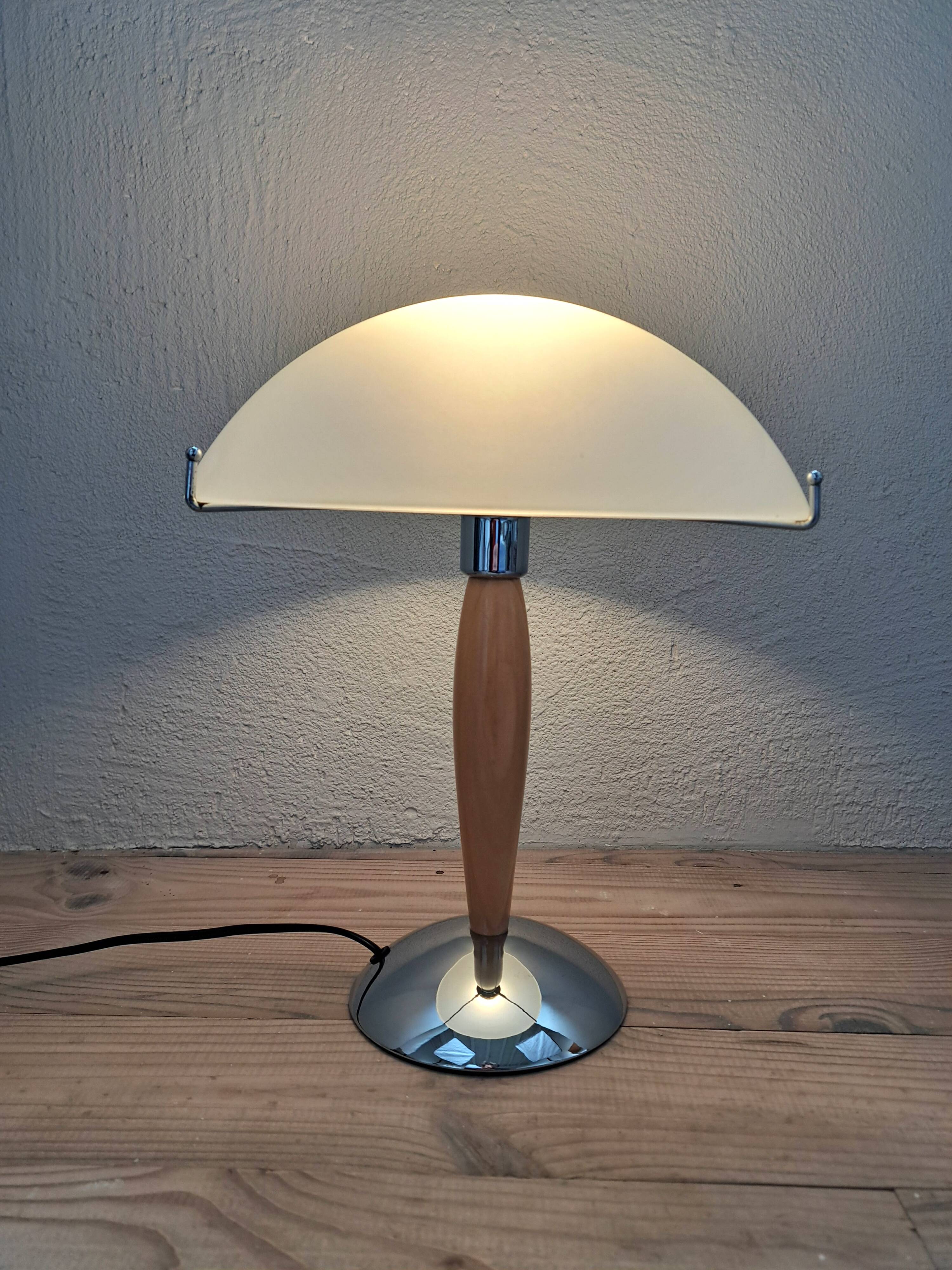 Ship Desk Lamp Mushroom 1980 Vintage Mid-Century Art Deco